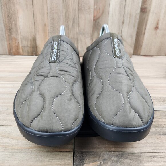 Mens Oofos OOcoozie Size 12.5 Slip on Quilted Mules Recovery Shoes - Picture 2 of 9